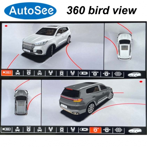 suit original OEM monitor for Chery Tiggo 2 pro max 3 5 plus car 360° degree camera 3D bird eye Panoramic view Front rear Surround parking reverse system